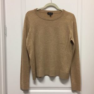 TOP SHOP CREW NECK SWEATER CAMEL